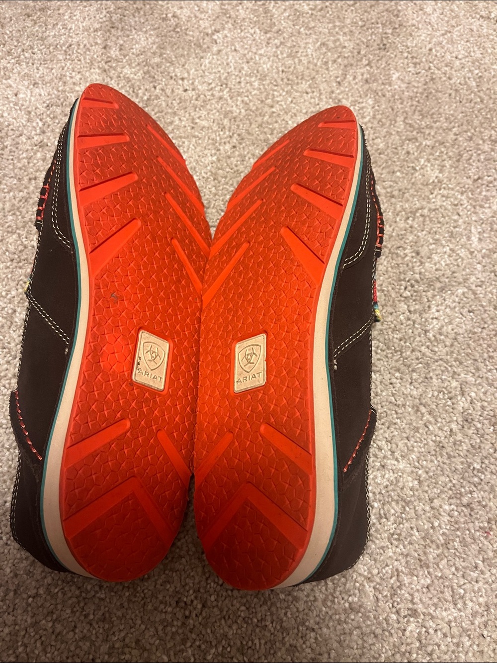 Ariat Casual Slip-On Shoes in Multicolor Striped Canvas - Picture 5 of 5